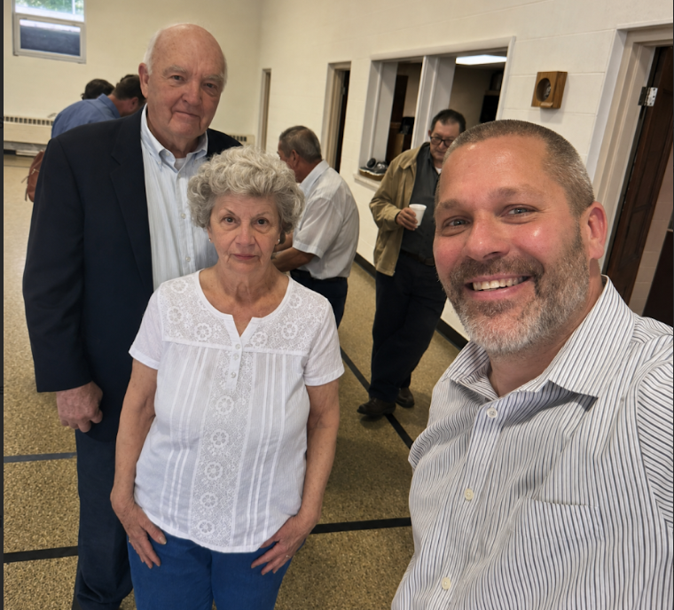 Church members posing for a photo after Bible study